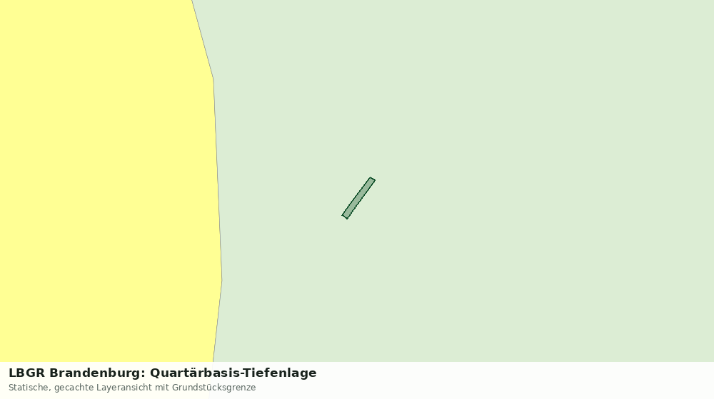 Statische Kartenansicht: LBGR Brandenburg: Quartärbasis-Tiefenlage