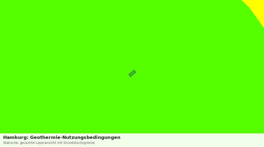 Statische Kartenansicht: Hamburg: Geothermie-Nutzungsbedingungen