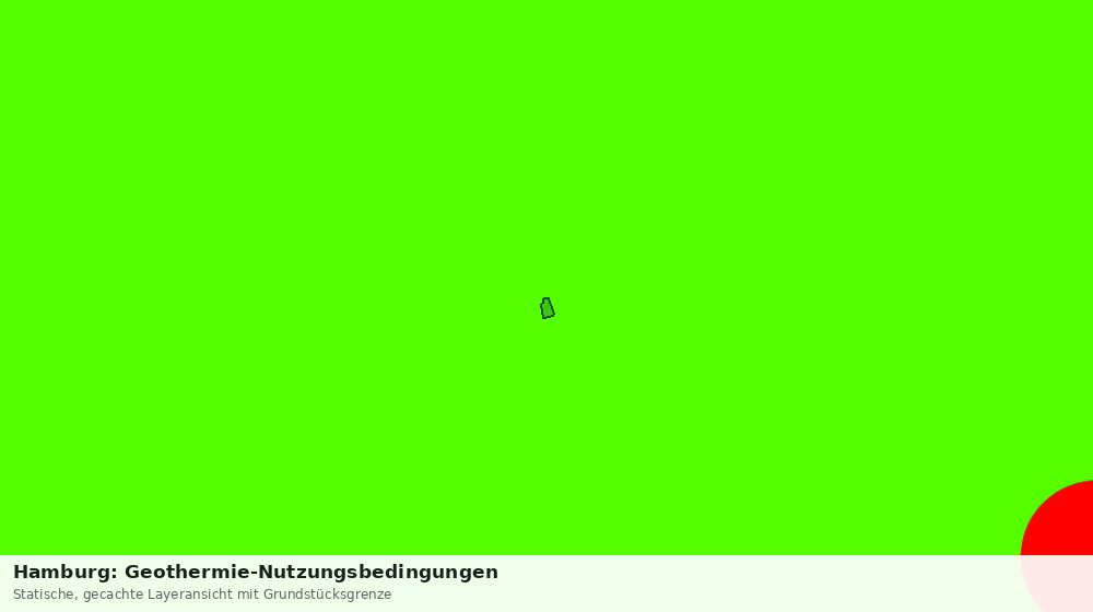 Statische Kartenansicht: Hamburg: Geothermie-Nutzungsbedingungen