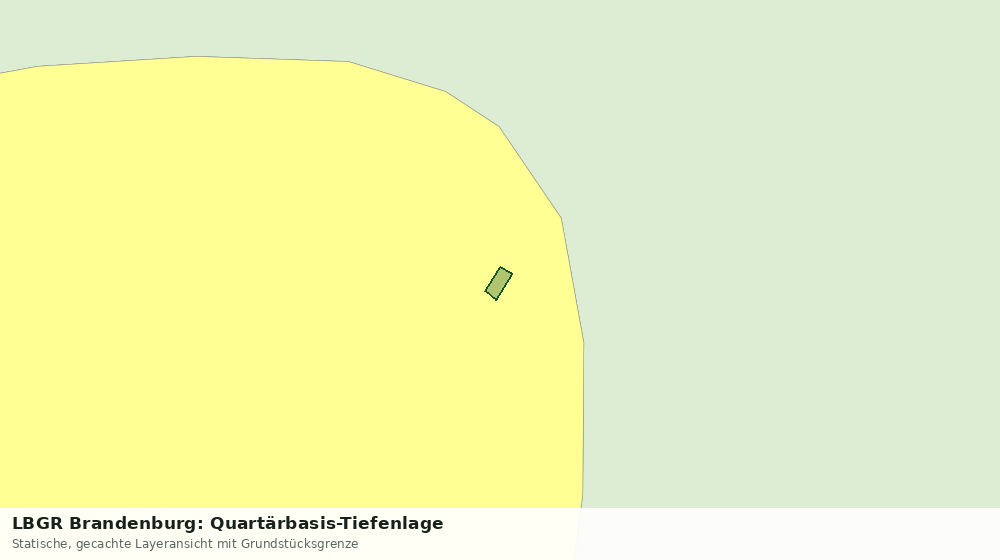 Statische Kartenansicht: LBGR Brandenburg: Quartärbasis-Tiefenlage