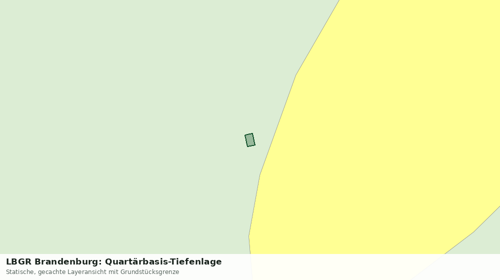 Statische Kartenansicht: LBGR Brandenburg: Quartärbasis-Tiefenlage