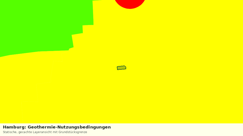 Statische Kartenansicht: Hamburg: Geothermie-Nutzungsbedingungen