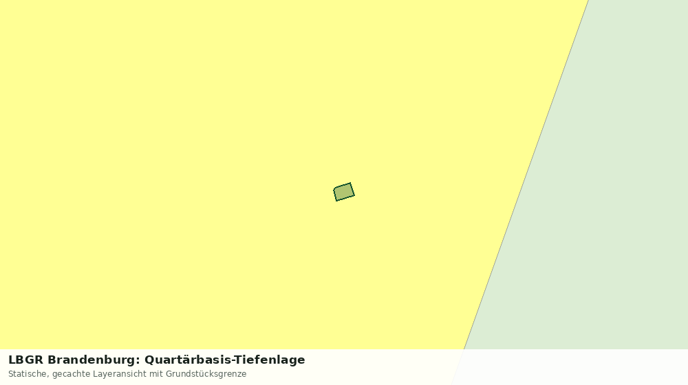Statische Kartenansicht: LBGR Brandenburg: Quartärbasis-Tiefenlage