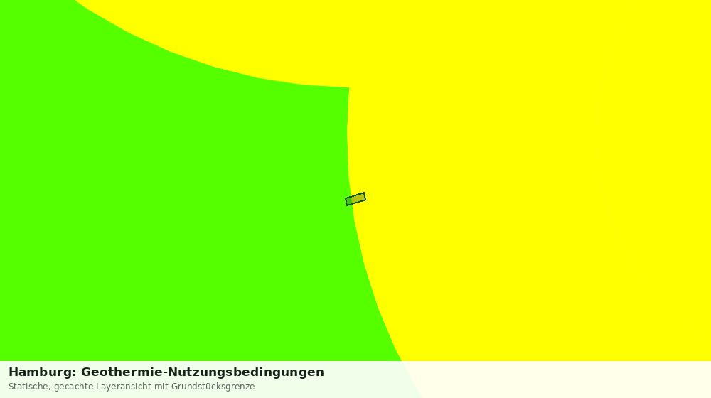 Statische Kartenansicht: Hamburg: Geothermie-Nutzungsbedingungen