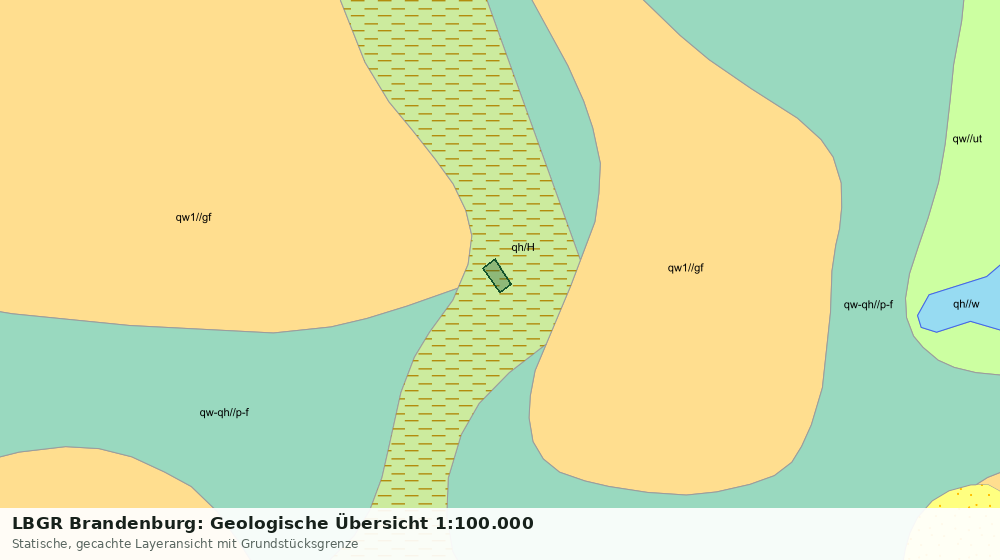 Statische Kartenansicht: LBGR Brandenburg: Geologische Übersicht 1:100.000