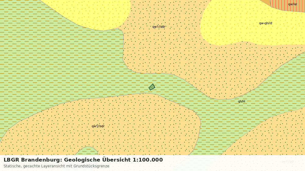 Statische Kartenansicht: LBGR Brandenburg: Geologische Übersicht 1:100.000