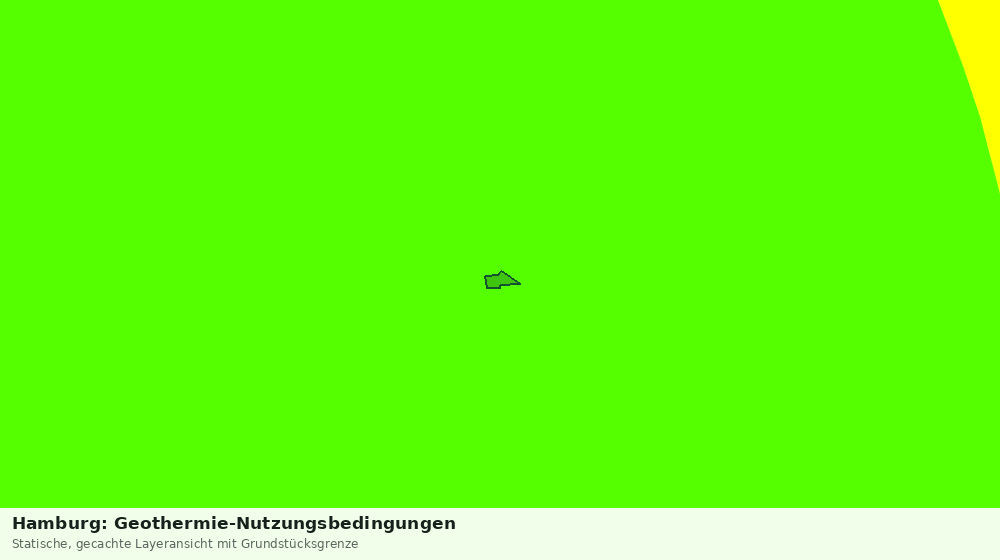 Statische Kartenansicht: Hamburg: Geothermie-Nutzungsbedingungen