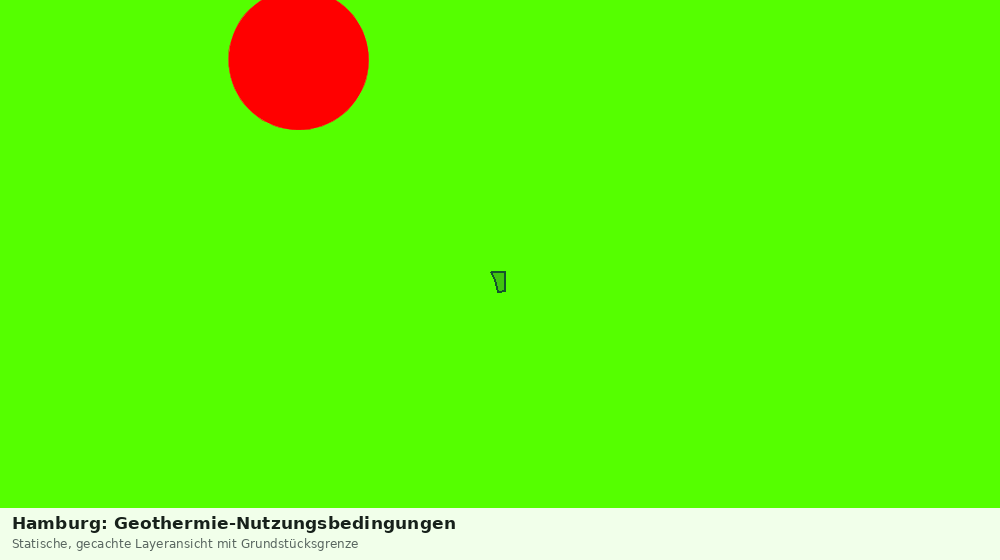 Statische Kartenansicht: Hamburg: Geothermie-Nutzungsbedingungen