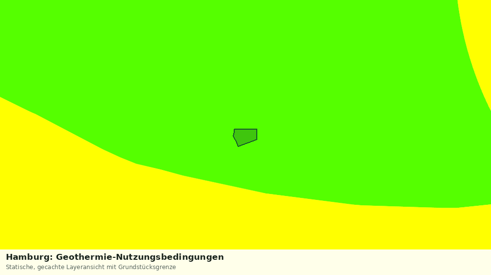 Statische Kartenansicht: Hamburg: Geothermie-Nutzungsbedingungen