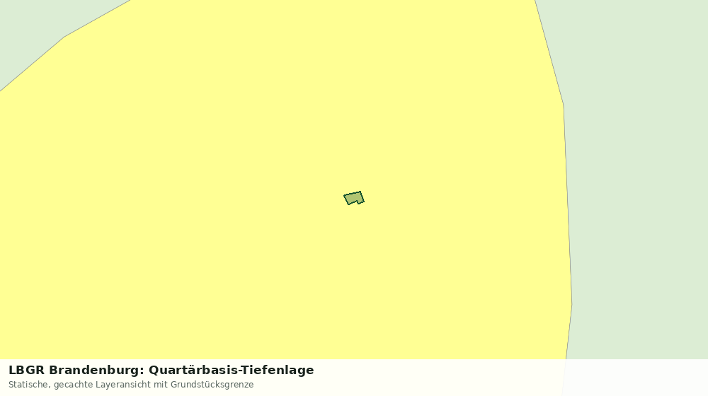 Statische Kartenansicht: LBGR Brandenburg: Quartärbasis-Tiefenlage