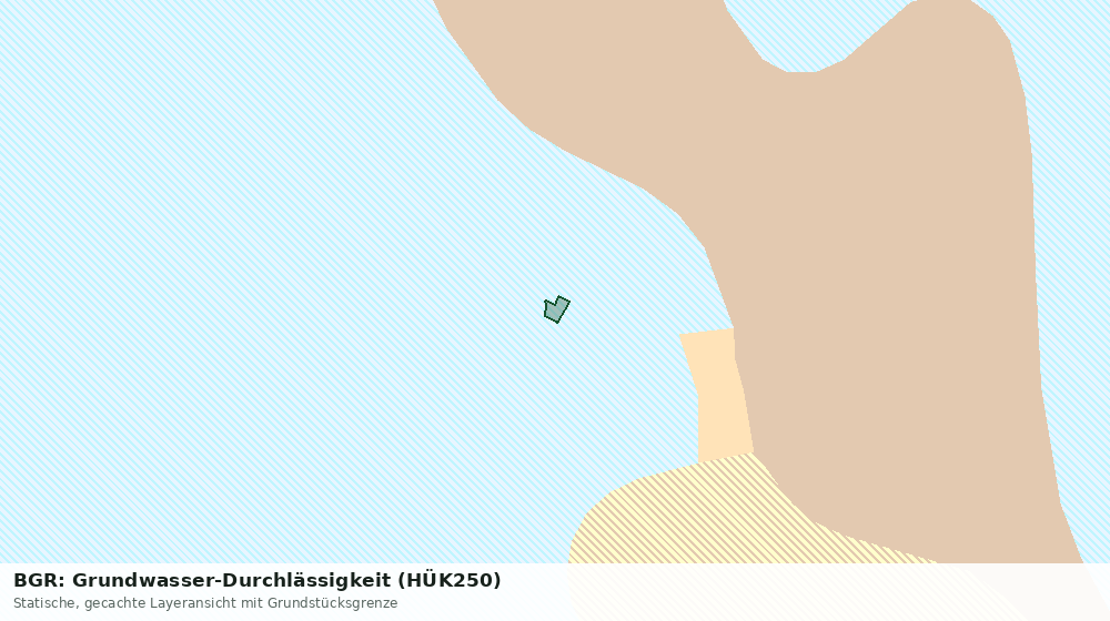 Statische Kartenansicht: BGR: Grundwasser-Durchlässigkeit (HÜK250)