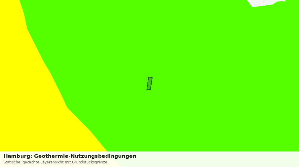 Statische Kartenansicht: Hamburg: Geothermie-Nutzungsbedingungen