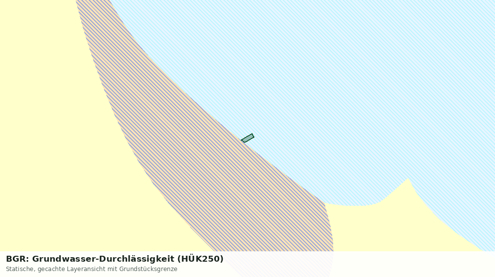 Statische Kartenansicht: BGR: Grundwasser-Durchlässigkeit (HÜK250)
