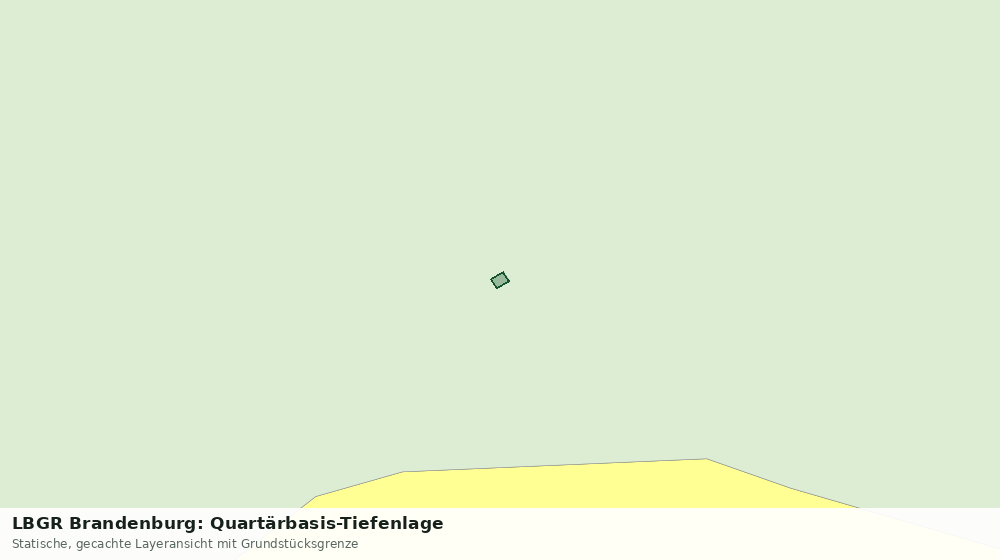 Statische Kartenansicht: LBGR Brandenburg: Quartärbasis-Tiefenlage