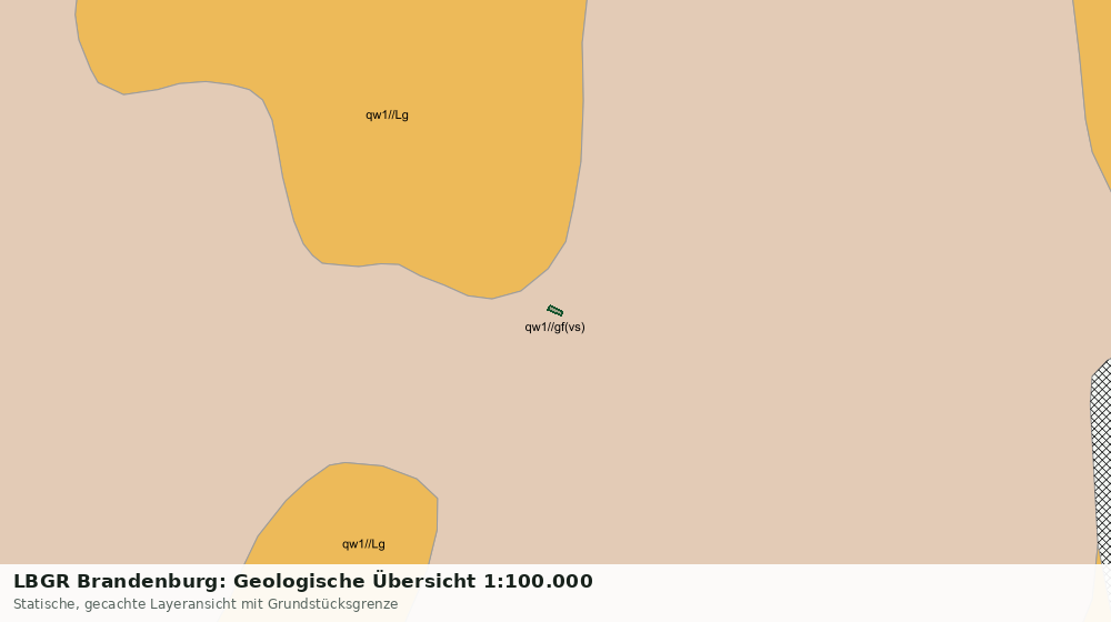 Statische Kartenansicht: LBGR Brandenburg: Geologische Übersicht 1:100.000