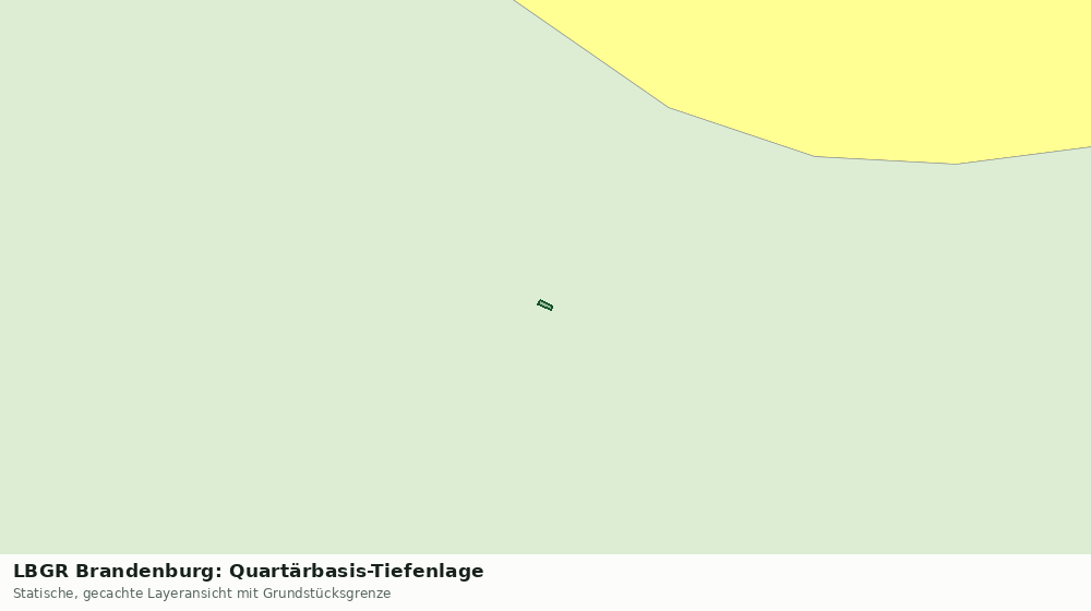 Statische Kartenansicht: LBGR Brandenburg: Quartärbasis-Tiefenlage