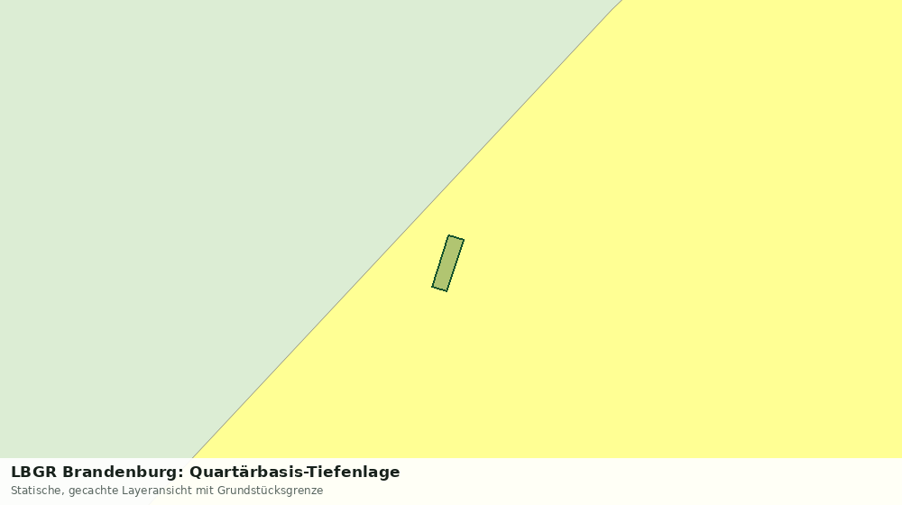 Statische Kartenansicht: LBGR Brandenburg: Quartärbasis-Tiefenlage