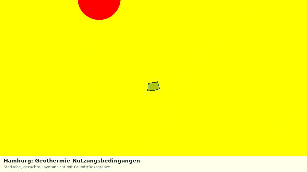 Statische Kartenansicht: Hamburg: Geothermie-Nutzungsbedingungen