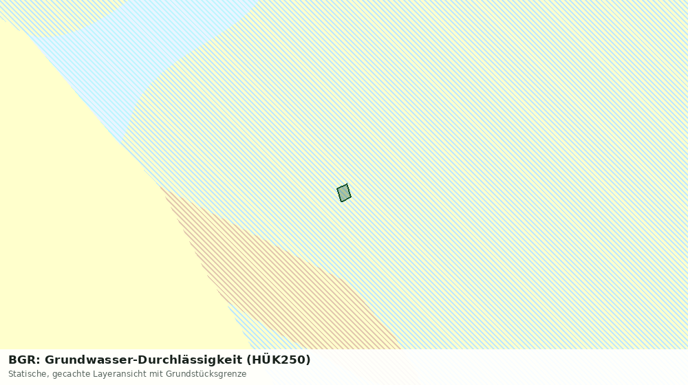 Statische Kartenansicht: BGR: Grundwasser-Durchlässigkeit (HÜK250)