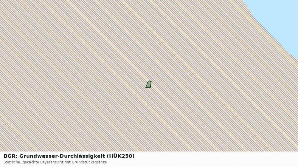 Statische Kartenansicht: BGR: Grundwasser-Durchlässigkeit (HÜK250)