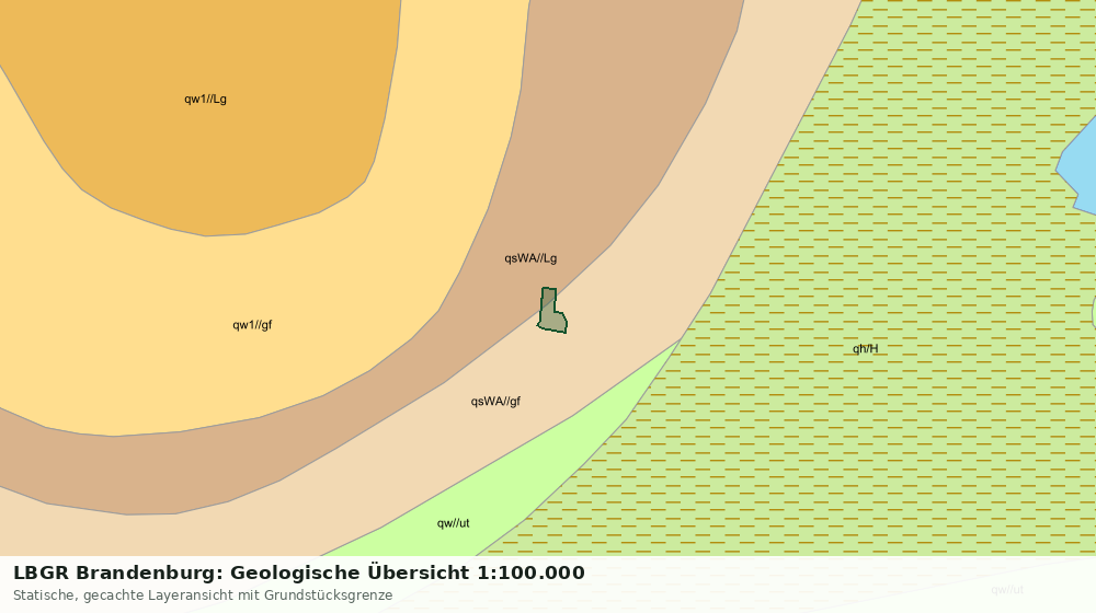 Statische Kartenansicht: LBGR Brandenburg: Geologische Übersicht 1:100.000