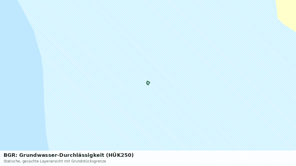 Statische Kartenansicht: BGR: Grundwasser-Durchlässigkeit (HÜK250)
