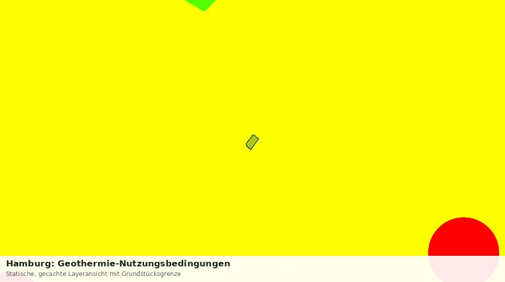 Statische Kartenansicht: Hamburg: Geothermie-Nutzungsbedingungen