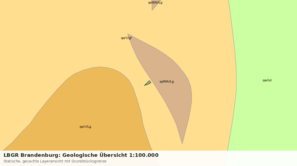 Statische Kartenansicht: LBGR Brandenburg: Geologische Übersicht 1:100.000