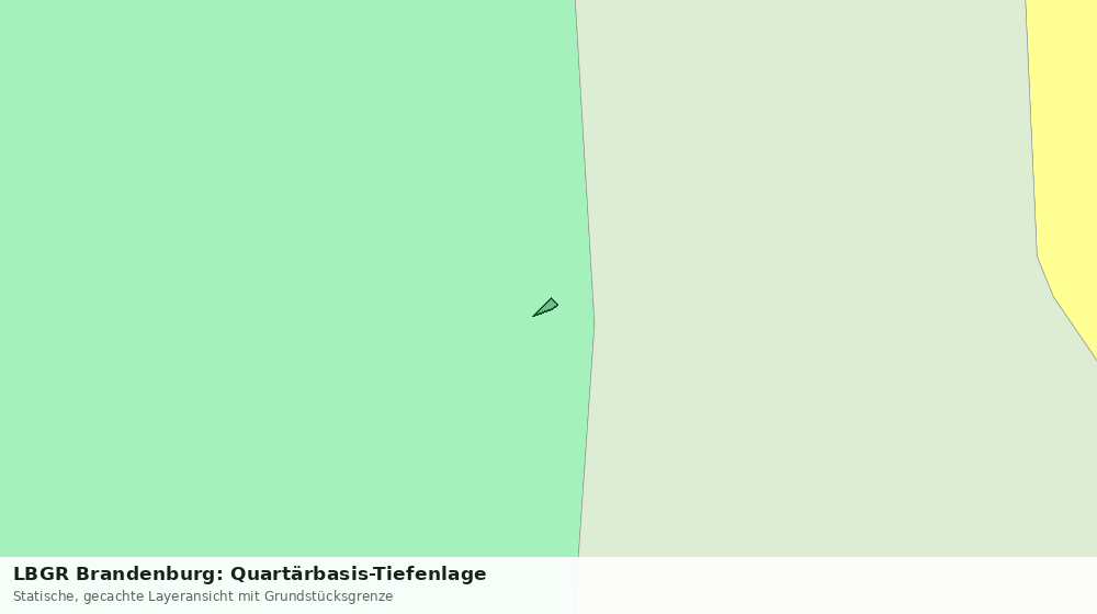 Statische Kartenansicht: LBGR Brandenburg: Quartärbasis-Tiefenlage