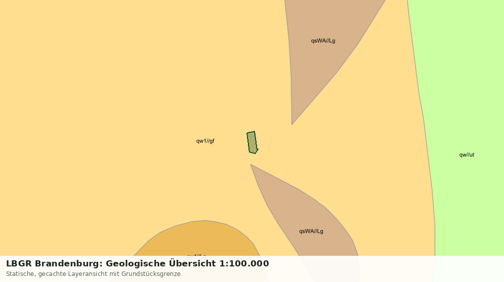 Statische Kartenansicht: LBGR Brandenburg: Geologische Übersicht 1:100.000