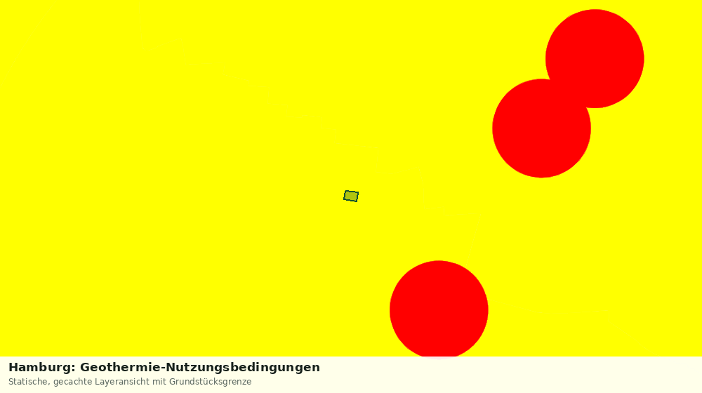 Statische Kartenansicht: Hamburg: Geothermie-Nutzungsbedingungen