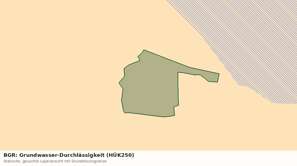 Statische Kartenansicht: BGR: Grundwasser-Durchlässigkeit (HÜK250)