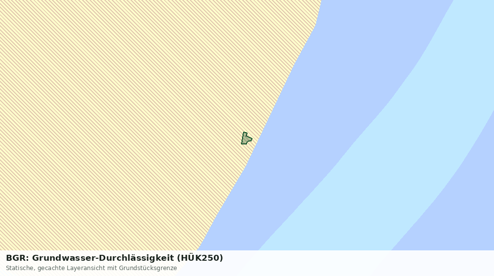 Statische Kartenansicht: BGR: Grundwasser-Durchlässigkeit (HÜK250)