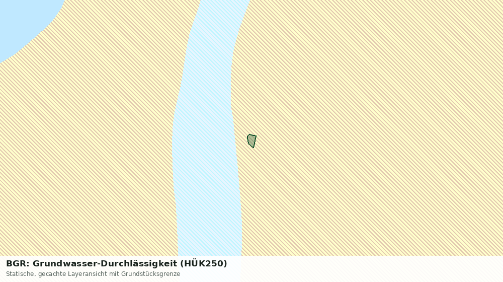 Statische Kartenansicht: BGR: Grundwasser-Durchlässigkeit (HÜK250)