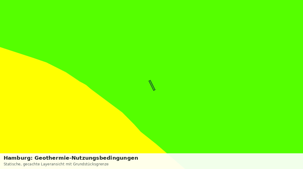 Statische Kartenansicht: Hamburg: Geothermie-Nutzungsbedingungen