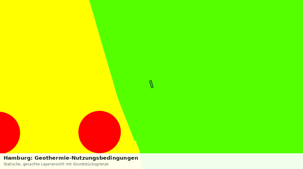 Statische Kartenansicht: Hamburg: Geothermie-Nutzungsbedingungen