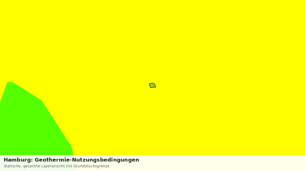Statische Kartenansicht: Hamburg: Geothermie-Nutzungsbedingungen
