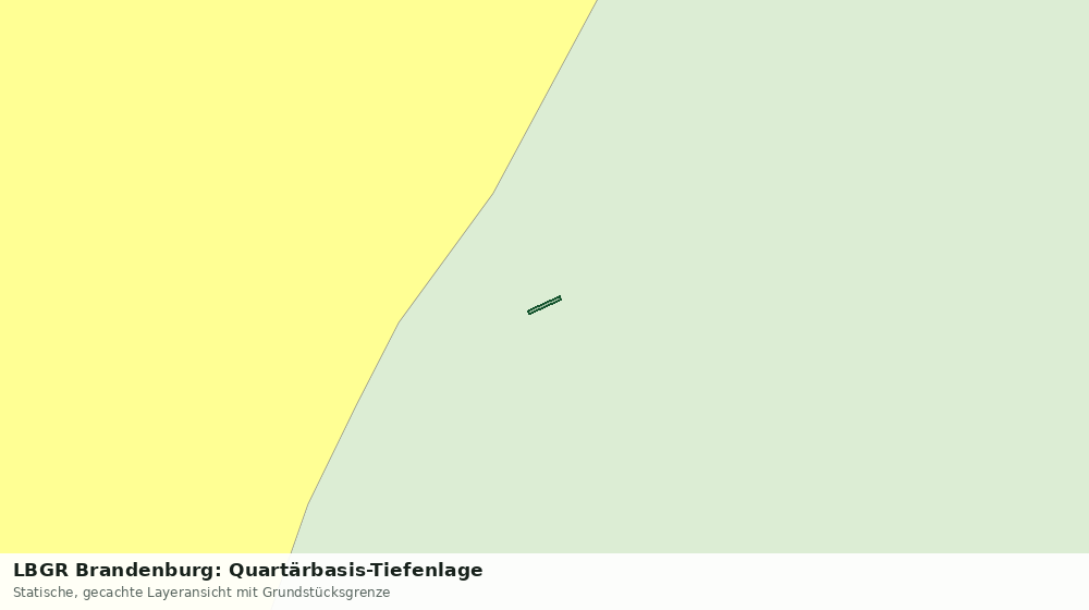 Statische Kartenansicht: LBGR Brandenburg: Quartärbasis-Tiefenlage