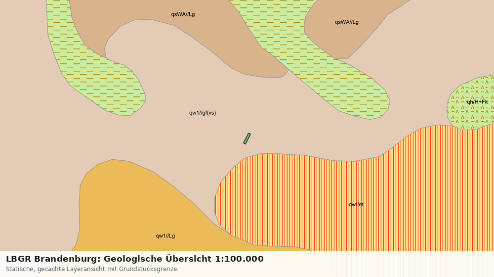 Statische Kartenansicht: LBGR Brandenburg: Geologische Übersicht 1:100.000