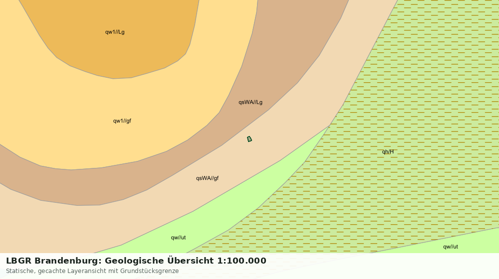 Statische Kartenansicht: LBGR Brandenburg: Geologische Übersicht 1:100.000