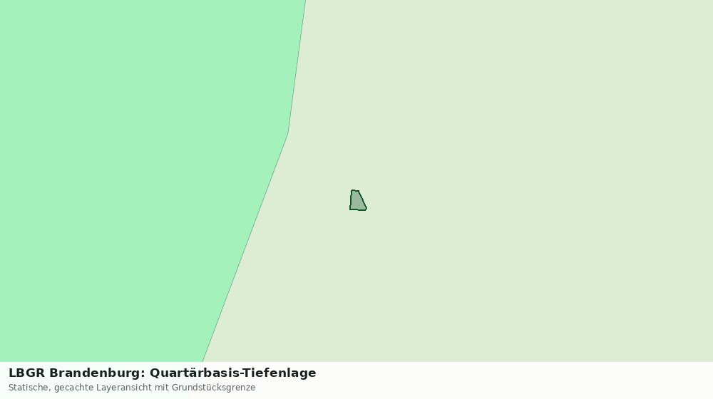 Statische Kartenansicht: LBGR Brandenburg: Quartärbasis-Tiefenlage
