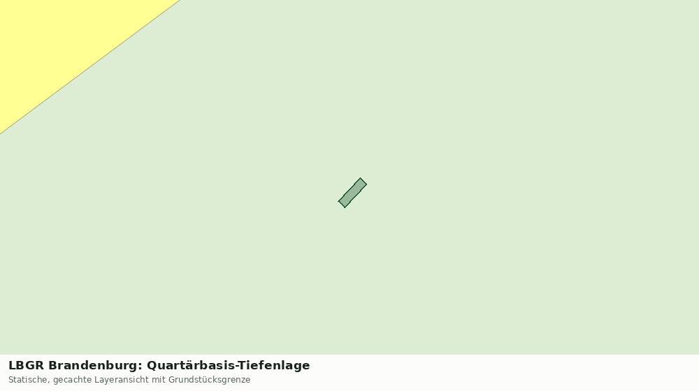 Statische Kartenansicht: LBGR Brandenburg: Quartärbasis-Tiefenlage