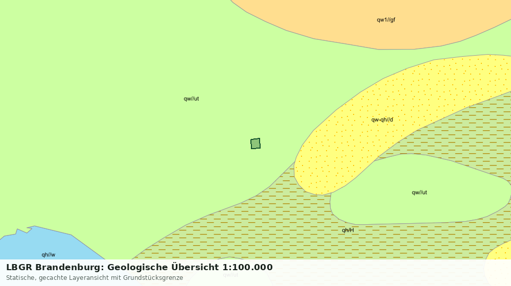 Statische Kartenansicht: LBGR Brandenburg: Geologische Übersicht 1:100.000