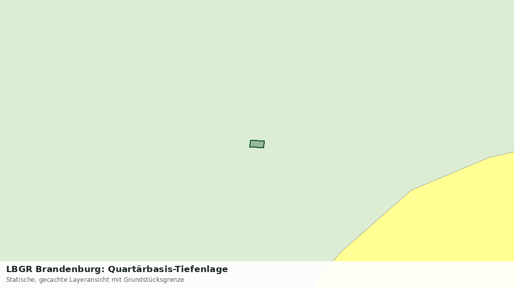 Statische Kartenansicht: LBGR Brandenburg: Quartärbasis-Tiefenlage
