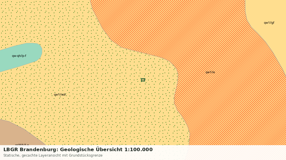 Statische Kartenansicht: LBGR Brandenburg: Geologische Übersicht 1:100.000