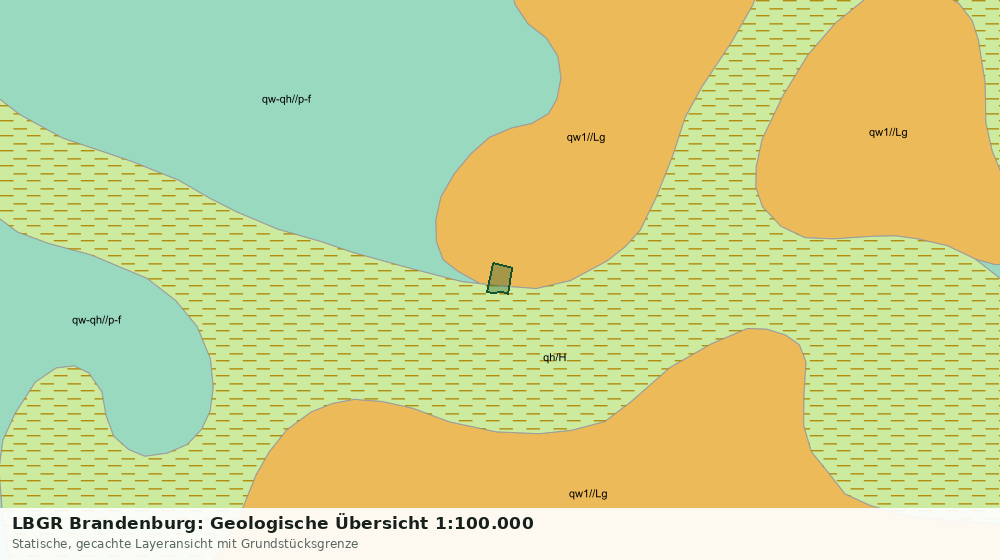 Statische Kartenansicht: LBGR Brandenburg: Geologische Übersicht 1:100.000