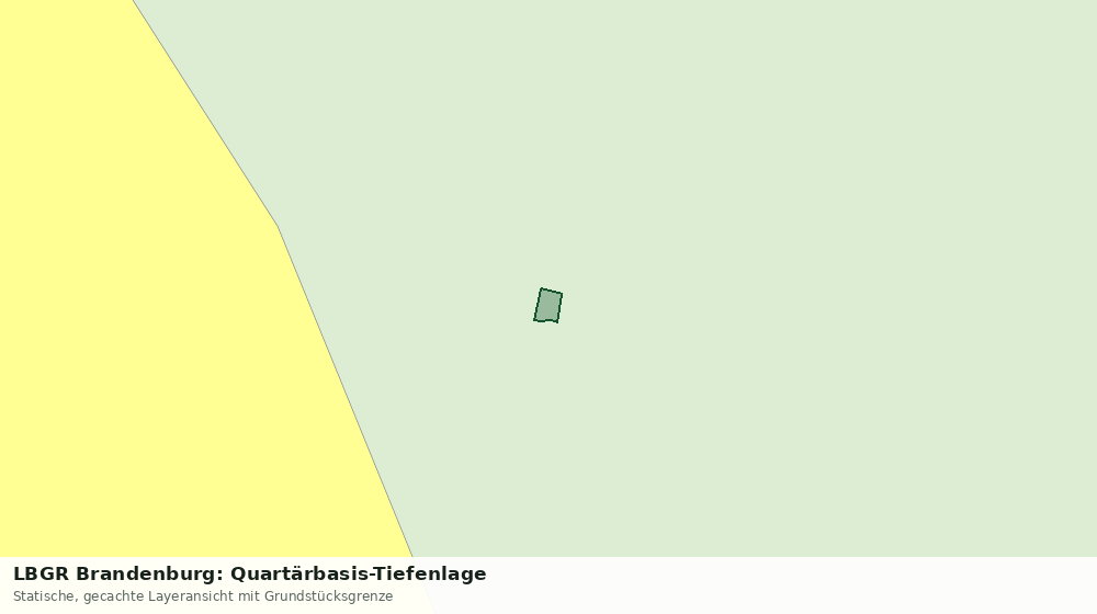 Statische Kartenansicht: LBGR Brandenburg: Quartärbasis-Tiefenlage