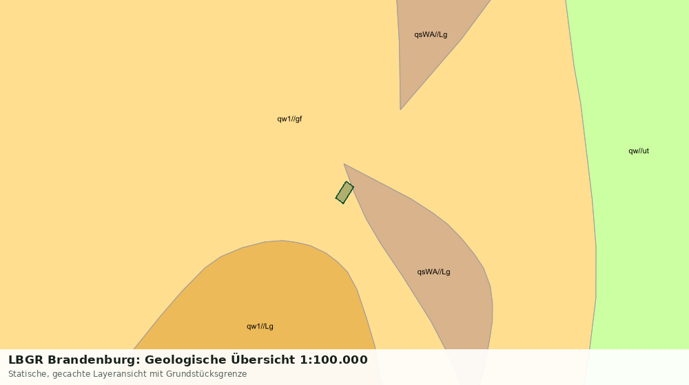 Statische Kartenansicht: LBGR Brandenburg: Geologische Übersicht 1:100.000