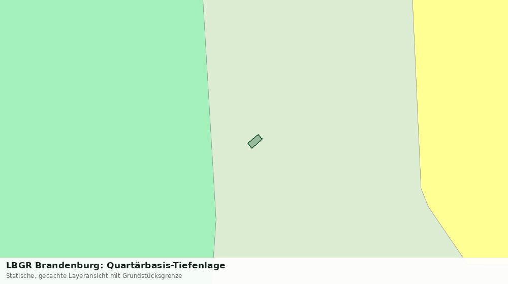 Statische Kartenansicht: LBGR Brandenburg: Quartärbasis-Tiefenlage
