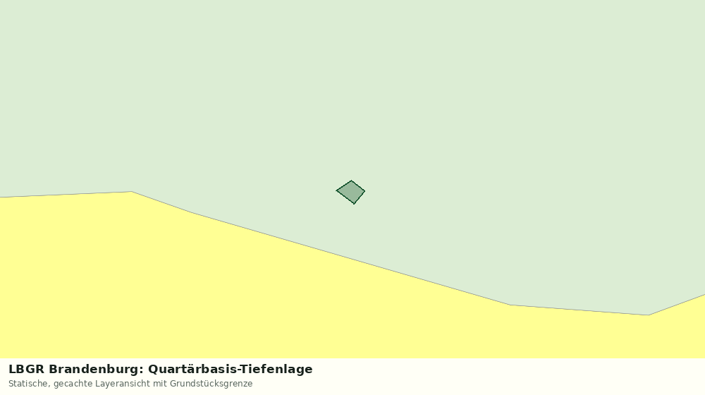 Statische Kartenansicht: LBGR Brandenburg: Quartärbasis-Tiefenlage